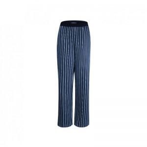 512110 M2100 BROEK blauw/wit