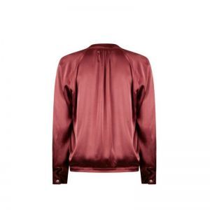 532086-P275 BLOUSON SATIN bourgundy