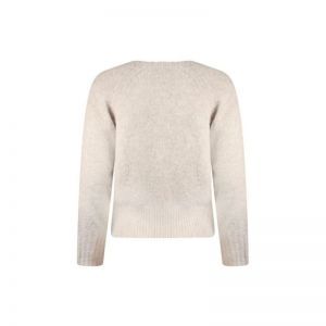 532090-P075 TRUI V-HALS stone white