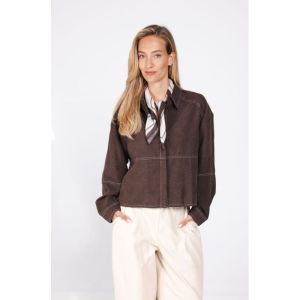 633210-T493-BLOUSE coffee